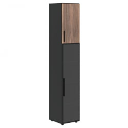 Шкаф-колонка комбинированный (правый) VELION VENEER VRHCS 40.2 R Американский орех Яшма черная