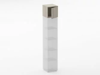 Антресоль Glassy 6.04.13Пр Дуб сантана светлый