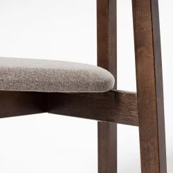 Стул с мягким сиденьем Вега Блуе кашемир Эмаль белая / Blue