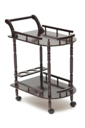 Сервировочный столик на колесиках 3512 60х40х78см, Орех (Walnut)