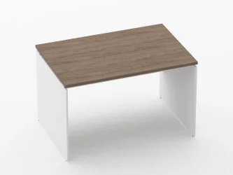 Стол прямой Дека ЛДСП каркас 75.08.12 Дуб Верцаска/Белый / Deka