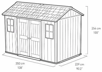 Сарай пластиковый OAKLAND 1175 SD
