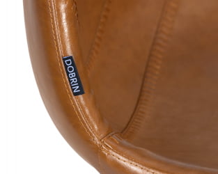 Стул барный DOBRIN ROME (коричневый винтажный PU (MS09))