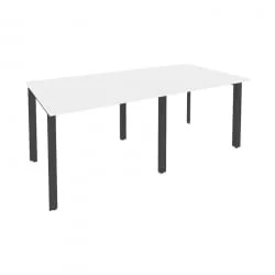 Стол переговорный (2 столешницы) ONIX O.MP-PRG-2.1 Белый Бриллиант/Антрацит