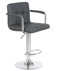 Стул барный DOBRIN KRUGER ARM (серый) 2 шт