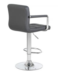 Стул барный DOBRIN KRUGER ARM (серый) 2 шт