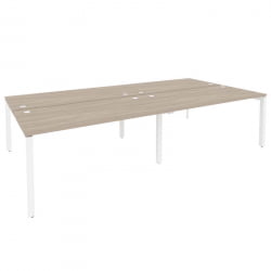 Рабочая станция на П-образном м/к ONIX O.MP-D.RS-4.4.8 Дуб Аттик/Белый