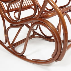 Кресло-качалка VIENNA (разборная) / без подушки / ротанг top quality, 58x133x102 см, Pecan (орех)