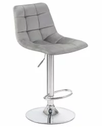 Стул барный DOBRIN TAILOR Серый велюр MJ9-75 Стул барный DOBRIN TAILOR Серый велюр MJ9-75