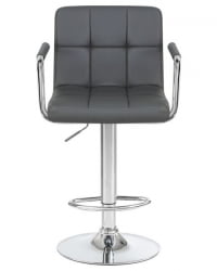 Стул барный DOBRIN KRUGER ARM (серый) 2 шт