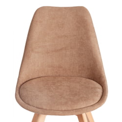 Стул TULIP SOFT (mod. 053V) дерево/пластик/ткань, 49,5 x 54,5 x 84 см, Бежевый (Beige) LY1701-4
