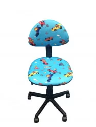 Детское компьютерное кресло LB-C02 [Синий (машинки)]