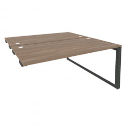 Стол-приставка двойной на О-образном м/к к опорым элем. ОНИКС О.МО-Д.СПР-4.8 Дуб Аризона/Антрацит / ONIX O.MO-D.SPR-4.8