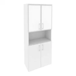 Шкаф высокий широкий ONIX O.ST-1.4R white Белый Бриллиант Шкаф высокий широкий ONIX O.ST-1.4R white Белый Бриллиант