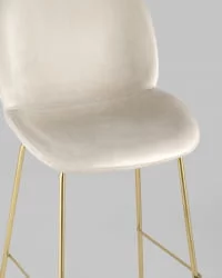 Стул барный Beetle gold Бежевый