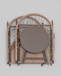 Комплект складной мебели для сада Солей коричневый / Soley