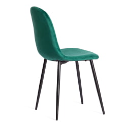 Стул BREEZE (mod. 4724) вельвет/металл, 44 х 53 х 87 см, Light dark green (изумрудный) HLR56 / черный