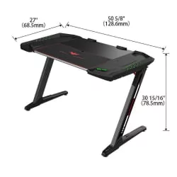 Геймерский стол Eureka Z2 (c RGB подсветкой)