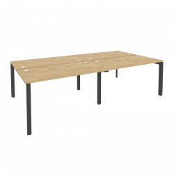 Рабочая станция на П-образном м/к ONIX O.MP-D.RS-4.3.7 Тиквуд Светлый/Антрацит