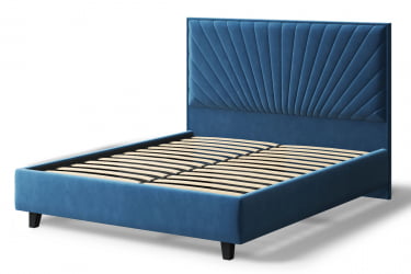 Кровать Леона, 2000кс1600мм, синий / 2000x1600мм,