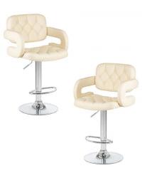 Стул барный ДОБРИН ТИЕСТО (кремовый) 2 шт / DOBRIN TIESTO