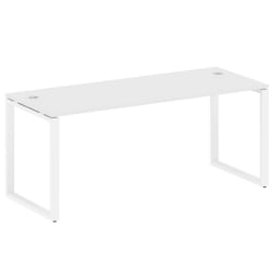 Стол письменный на О-образном м/к МЕТАЛ СЙСТЕМ БО.СП-5 Белый/Белый / METAL SYSTEM