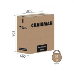 Кресло руководителя CHAIRMAN 409 экокожа Черный