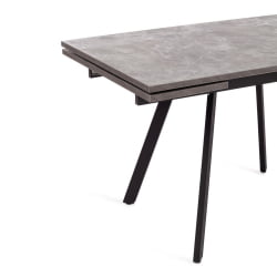 Стол VIGO ЛДСП/HPL/металл, 120 x 80 x 30 х 30 х 75 см, Мрамор черный/черный