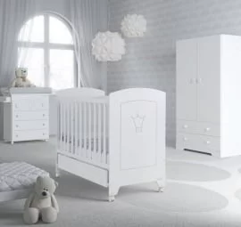 Комод Micuna Valentina пеленальный B-970 white матрасик stars grey