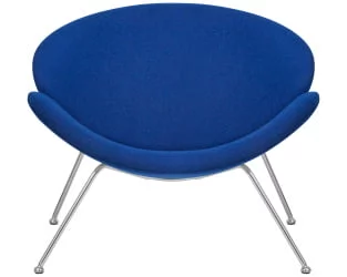 Кресло DOBRIN EMILY Синяя ткань AF6