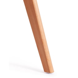 Стул TULIP (mod. 73-1) дерево/пластик/экокожа, 47,5x55x80 см, черный