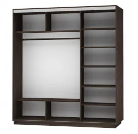 Шкаф-купе трехдверный Экспресс Трио Элемент 2100х2200х Дуб венге / 2100х2200h