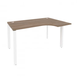 Стол эргономичный правый на П-образном м/к ОНИКС О.МП-СА-2Р Дуб Аризона/Белый / ONIX O.MP-SA-2R