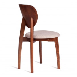 Стул ДИАМАНТЕ мягкое сидение бук, 42кс42кс85см, коричневый, ткань воол карамел, бежевый / DIAMANTE 42x42x85см, wool caramel,