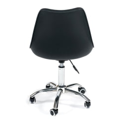Компьютерное кресло TULIP (mod.106-1) металл/пластик/PU, 58 x 47 x 97см, Black (черный) / Chrome (хром)