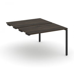 Двойной стол-приставка к опорным тумбам/шкафам CONCEPT CN.DSPR-002 Дуб Мали Черный