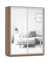 Шкаф-купе двухдверный Экспресс Дуо Экспенс 1600х2400h Ясень шимо тёмный