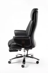 Кресло офисное Парламент H-2021-35 black leather Черный Кресло офисное Парламент H-2021-35 black leather Черный