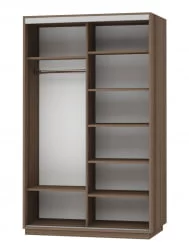 Шкаф-купе двухдверный Экспресс Дуо Экспенс 1400х2400h Ясень шимо тёмный