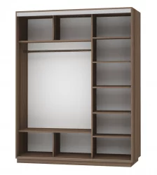 Шкаф в прихожую Экспресс Медиум-1 1800х2200х Ясень шимо тёмный / 1800х2200h