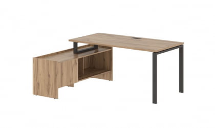 Стол с тумбой EDIS EUCT 17814 Дуб Денвер светлый Мокко