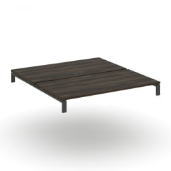 Двойной стол надставка на две опорные тумбы CONCEPT CN.DSN-008 Дуб Мали Антрацит