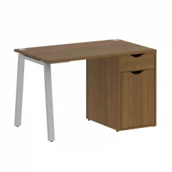 Стол письменный ХОМЕ ОФФИCЕ ВР.СП-3-118.1.А Орех Гварнери/Серый металл / HOME OFFICE VR.SP-3-118.1.A