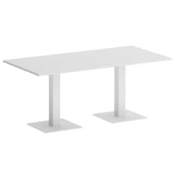 Стол прямоугольный ХОМЕ ОФФИCЕ ВР.СП-5-180.2 Белый Бриллиант/Белый металл / HOME OFFICE VR.SP-5-180.2