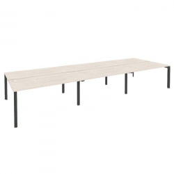 Рабочая станция на П-образном м/к ОНИКС О.МП-Д.РС-6.4.8 Денвер Светлый/Антрацит / ONIX O.MP-D.RS-6.4.8