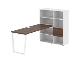 Рабочая станция EDIS EVRST 1117 Дуб Денвер темный Белый Белый