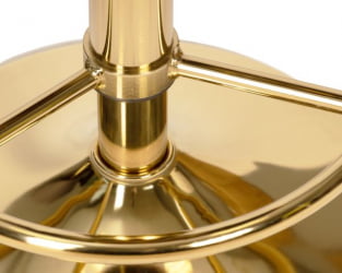 Табурет барный ДОБРИН БРУНО ГОЛД (черный велюр (МДЖ9-101)) 2 шт / DOBRIN BRUNO GOLD (MJ9-101))