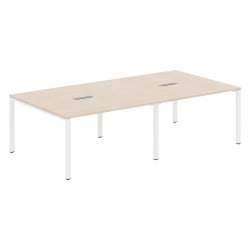 Конференц-стол КСТЕН-С60 КСС6СCТ 2714 Бук Тиара Белый / XTEN-S60 XS6SCT