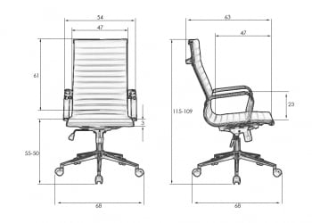 Офисное кресло для руководителей DOBRIN CLARK SIMPLE (белый)