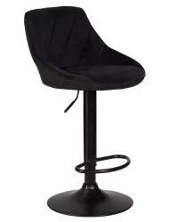 Стул барный DOBRIN LOGAN BLACK Черный велюр MJ9-101